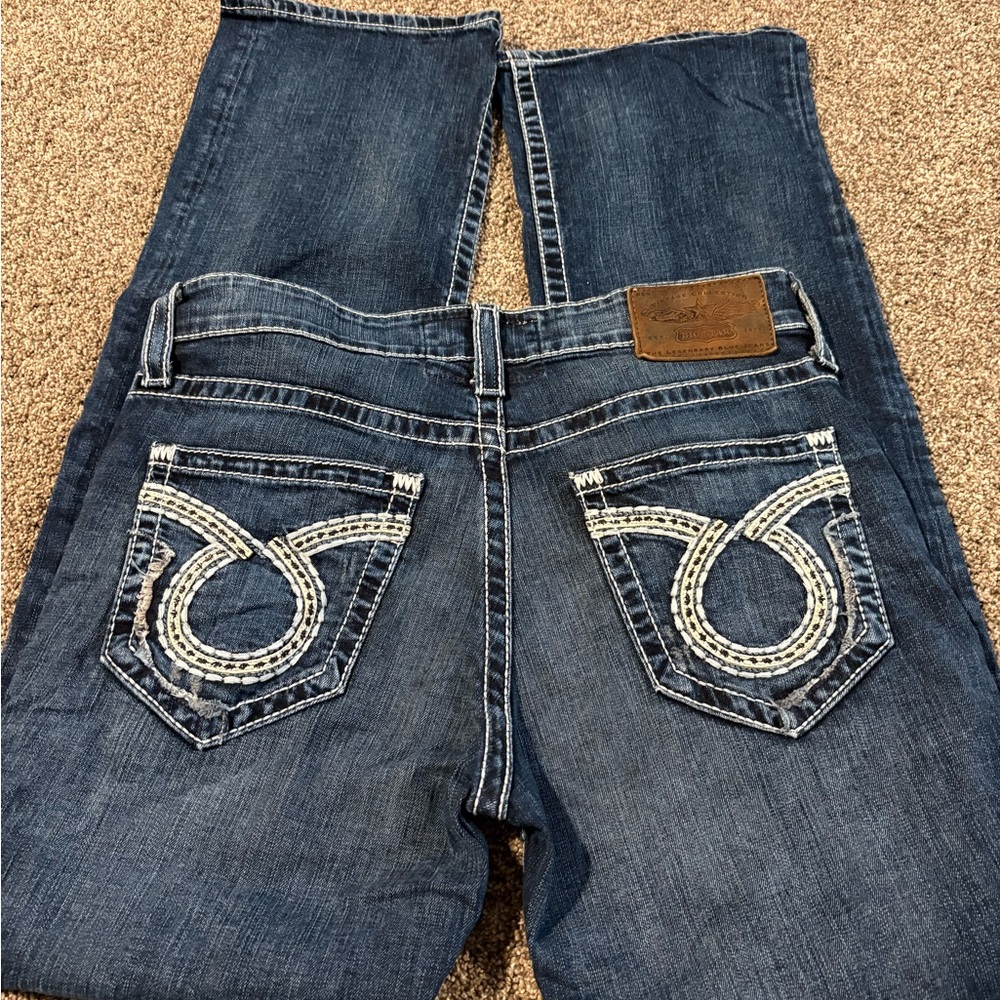 ❌SOLD❌ 33 Long Big Star Dark Blue Denim Jeans